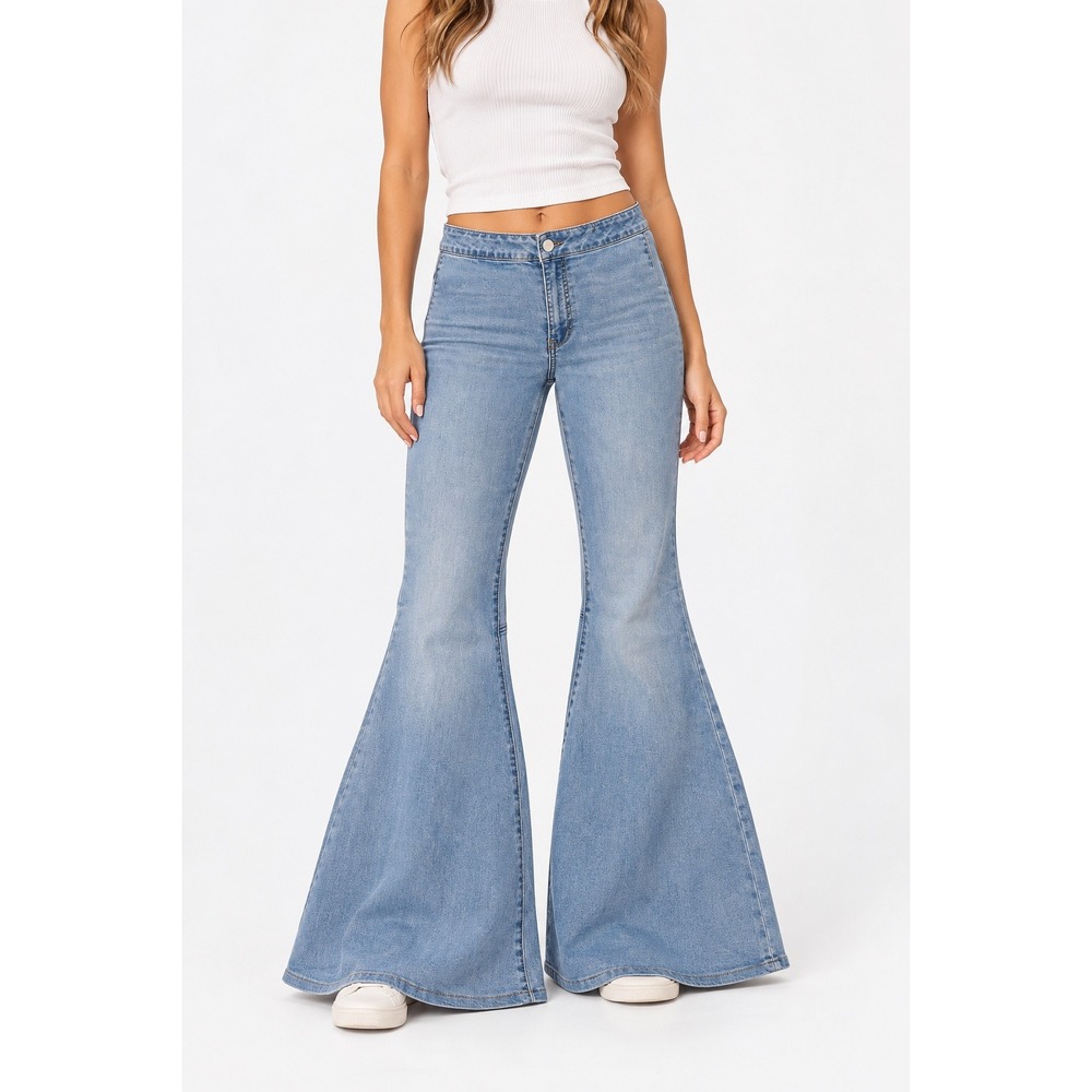 Free People We The Free Just Float On Flare Jeans Light Wash Blue Size 30